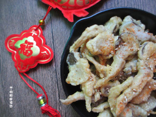 13、炸平菇,搭配一壶茶，就能过一下午