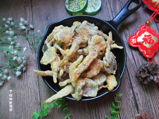 14、炸平菇,香酥可口，虽然是菌菇，却能吃出肉的口感