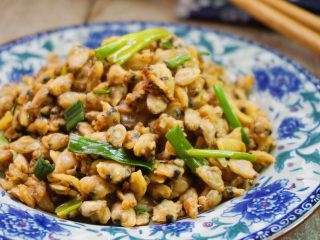 9、香炒薄壳肉,近看