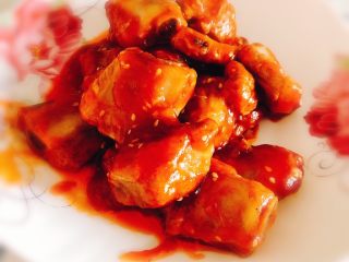 15、糖醋排骨,成品近图。