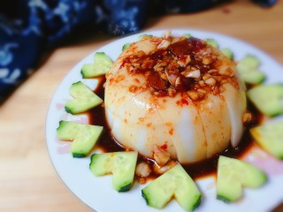 15、黄瓜拌皮冻,一看就想吃