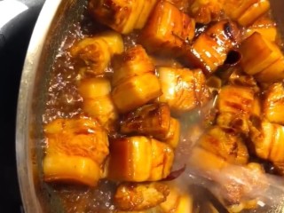 10、红烧肉,加适量的水没过五花肉