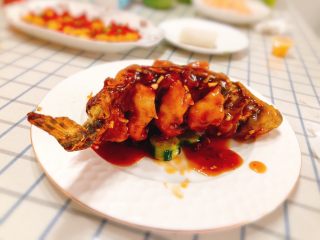 20、年年有余之糖醋鱼-年夜饭,成品图。