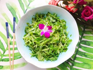 19、莴笋黄瓜芝麻菜,成品图