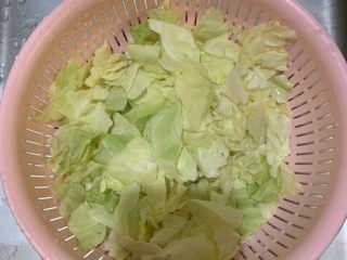 2、茄汁卷心菜,卷心菜洗干净，撕成小片