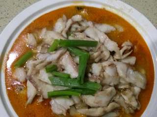 8、蕃茄鱼,下葱完成