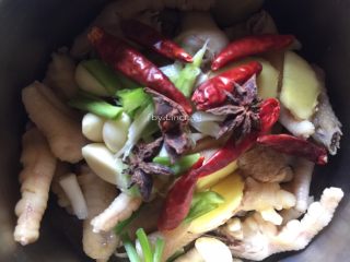 17、香辣卤鸡爪,加入八角