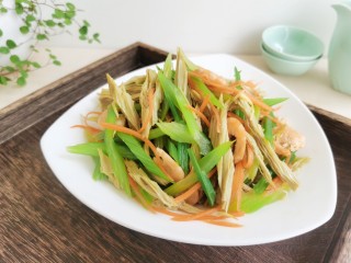15、芹菜拌腐竹,喜欢的试试吧！