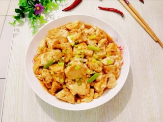 10、凉拌豆腐,做好的凉拌豆腐