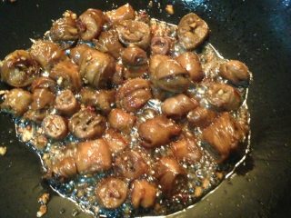 13、九转大肠,再放少许醋中火炒至大肠红亮