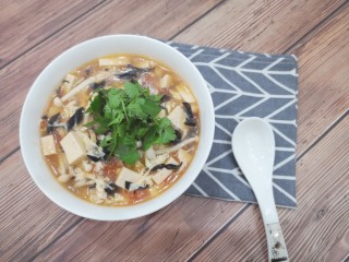 21、菌菇豆腐汤,出锅啦????