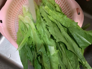 1、蚝油油麦菜,油麦菜用水洗干净