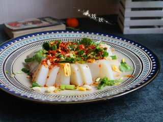 14、豆浆机版猪皮冻,成品