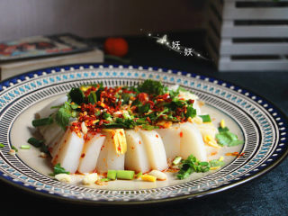 15、豆浆机版猪皮冻,成品