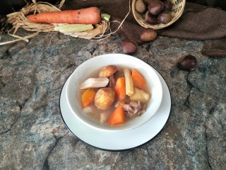 10、板栗山药汤,成品。