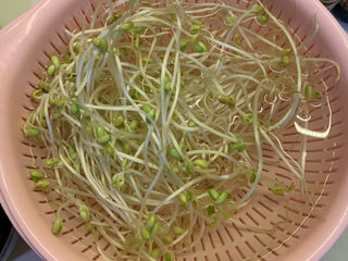 1、韭菜炒豆芽,豆芽洗干净，沥干水