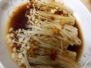 16、蚝油金针菇,出盘