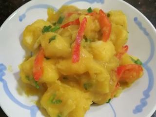 3、不一样的风味~~咖喱炒木薯,成品图