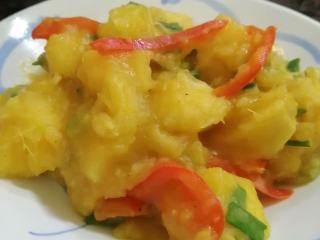 4、不一样的风味~~咖喱炒木薯,成品图