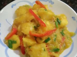 5、不一样的风味~~咖喱炒木薯,成品图