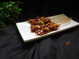 13、居酒屋必备的照烧鸡肉串,一个人吃都不过瘾~