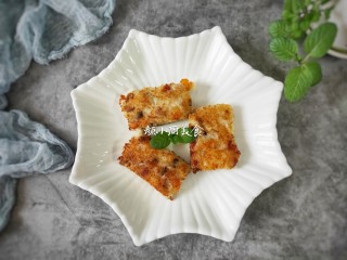 15、萝卜糕,香脆可口。