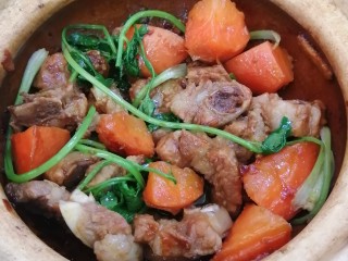 16、胡萝卜炖排骨,成品图