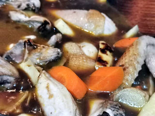 15、黄焖冬笋鸡,开大火烧开