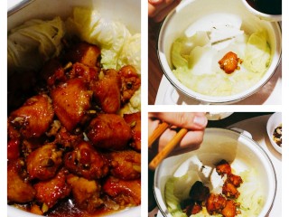 5、四杯鸡,最后就是摆盘，可以加一些菜来调节吃的时候的口感选择也可以进行装饰。