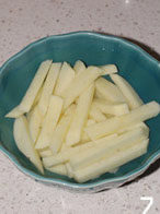 5、干锅基围虾,土豆切条;