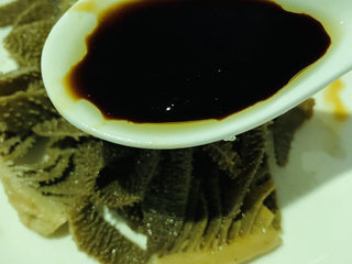 15、凉拌牛百叶,加葡萄醋；