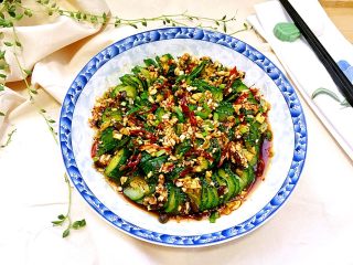 21、下酒凉菜的绝对主角➕麻辣入味簑衣黄瓜,成品