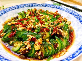 25、下酒凉菜的绝对主角➕麻辣入味簑衣黄瓜,成品