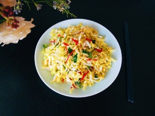 17、酸辣白菜心,成品图