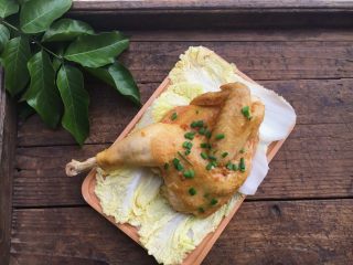 8、蒸半边鸡,完成