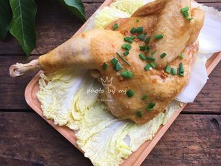 9、蒸半边鸡,完成