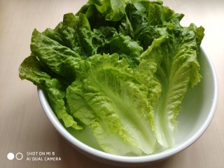 4、藜麦生菜沙拉,生菜清洗干净，控水备用。