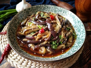 14、蒜泥蒸茄子,成品。