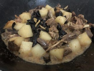 17、萝卜炖鸭肉,炖到快收汁起锅