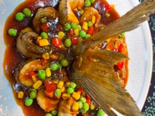 13、糖醋鲫鱼,美食完成