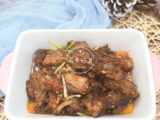 18、茄汁香辣板鸭（潮汕炒鸭脯）,成品图