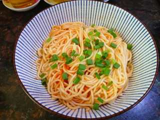 2、番茄酱拌面条,成品图