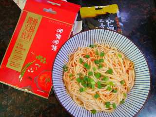 4、番茄酱拌面条,成品图