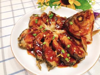 20、油炸糖醋版孔雀开屏鱼-年夜饭、宴请菜类,成品图。