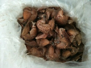 1、麻辣蟹钳,准备好蟹钳。