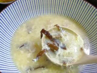 19、木耳蛋花汤,成品图