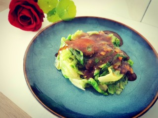 16、耗油西生菜,完成。