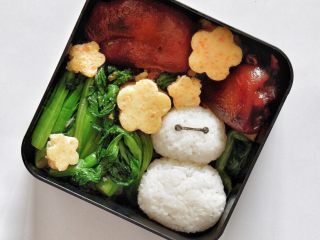 1、卡通大白饭团便当盒,卡通大白饭团：