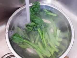 16、卡通大白饭团便当盒,焯好之后放冷水中浸泡一下沥干水分备用