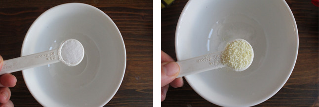 16、#夏天的味道# 如何做东北人餐桌上的明星凉菜——东北大拌菜 ,除去干辣椒之外的所有调料放入碗中，充分搅拌，要融化盐鸡精和盐。